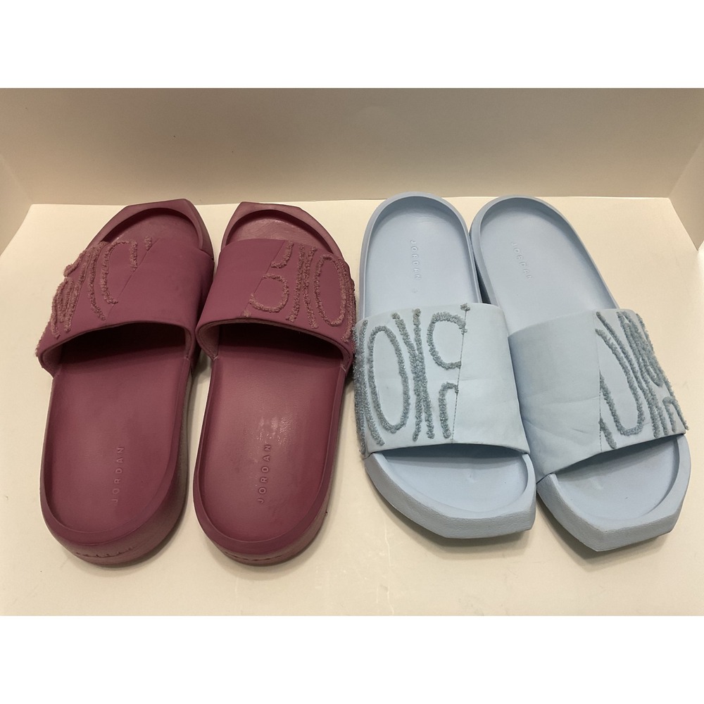 Jordan Sophia Slides Womens 7 Bundle Celestine Blue Wild Berry CZ8027-400 500